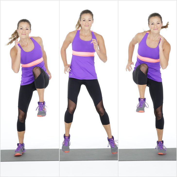 Side-Shuffle-High-Knee-Hold Most Effective Weight Loss Exercise